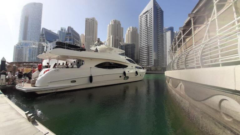 Bluestones does Dubai yacht trip